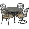 Patio Resort Lifestyles Bridgetown 5-Piece Dining Set with Swivel Chair