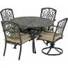 Patio Resort Lifestyles Bridgetown 5-Piece Dining Set with Swivel Chair - Patio Resort Lifestyles Bridgetown 5-Piece Dining Set with Swivel Chair