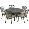 Bridgetown 6-Piece Dining Set with Armless Dining Chairs - Bridgetown 6-Piece Dining Set with Armless Dining Chairs