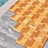 Vifah Hanalei Acacia Interlocking Wooden Decktile in Honey, Lifestyle 2