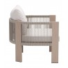Rebel Accent Chair in Beige- side view 3