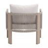 Rebel Accent Chair in Beige- back view 1