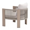 Rebel Accent Chair in Beige- side view 2