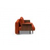 Innovation Living Recast Plus Sofa W/Walnut Arms Dark Wood Legs Side 506 - Elegance, Paprika