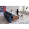 Innovation Living Recast Plus Sofa W/Walnut Arms Dark Wood Legs Side515 - Nist, Blue