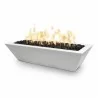 The Outdoor Plus 48" X 20" Linear Maya GFRC Fire Bowl  - The Outdoor Plus 48" X 20" Linear Maya GFRC Fire Bowl 
