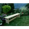 5' Cedar 1800 Traditional Bench With Slant Brace - 5' Cedar 1800 Traditional Bench With Slant Brace