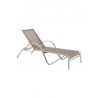 Redington Powdercoated Aluminum Sunlounger - Taupe