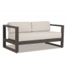 Redondo Loveseat With Cushions In Cast Silver