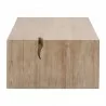 Essentials For Living Reed Coffee Table - Smoke Gray Pine - Side Angle - Essentials For Living Reed Coffee Table - Smoke Gray Pine - Side Angle