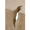 Essentials For Living Reed Coffee Table - Smoke Gray Pine - Closeup Side Angle