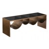 Reed Coffee Table Brass & Black - Angled 2