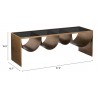 Reed Coffee Table Brass & Black - Table Dimension