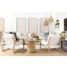 Essentials For Living Reed Console Table - Smoke Gray Pine - Lifestyle