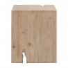 Essentials For Living Reed End Table - Smoke Gray Pine - Side Angle