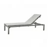 Cane-Line Relax Sunbed, Stackable light Grey - Cane-Line Relax Sunbed, Stackable light Grey
