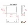 Remii 30" 3 Sided Electric Fireplace - Dimensions - Remii 30" 3 Sided Electric Fireplace - Dimensions