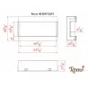 Remii 40" 3 Sided Electric Fireplace - Dimensions - Remii 40" 3 Sided Electric Fireplace - Dimensions