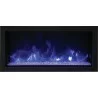 Remii 35" Extra Slim Indoor Or Outdoor Electric Built-in Fireplace - Blue Flame - Remii 35" Extra Slim Indoor Or Outdoor Electric Built-in Fireplace - Blue Flame