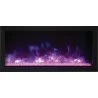 Remii 35" Extra Slim Indoor Or Outdoor Electric Built-in Fireplace - Purple Flame - Remii 35" Extra Slim Indoor Or Outdoor Electric Built-in Fireplace - Purple Flame