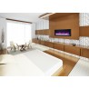 Remii 45" Extra Slim Indoor Only Electric Fireplace with Black Steel Surround - Lifestyle 3
