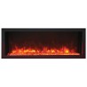 Remii 45" Extra Slim Indoor Only Electric Fireplace with Black Steel Surround - Orange Flame