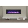 Remii 55" Extra Slim Indoor Only Electric Fireplace with Black Steel Surround - Lifestyle 2