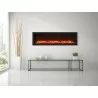 Remii 45" Extra Slim Indoor Only Electric Fireplace with Black Steel Surround - Lifestyle 5 - Remii 45" Extra Slim Indoor Only Electric Fireplace with Black Steel Surround - Lifestyle 5