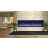 Remii 65" Extra Slim Indoor Only Electric Fireplace with Black Steel Surround - Remii 65" Extra Slim Indoor Only Electric Fireplace with Black Steel Surround