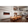 Remii 65" Extra Slim Indoor Only Electric Fireplace with Black Steel Surround - Lifestyle 3