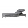 Cane-Line Rest Sunbed, Single, Incl. Grey Cane-Line Cushion Set_009