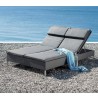 Cane-Line Rest Sunbed, Double, Incl. Grey Cane-Line Natté Cushion Set_009