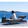 Cane-Line Rest Sunbed, Single, Incl. Grey Cane-Line Cushion Set_11_009
