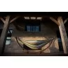 Double Cotton Hammock with Solid Pine Arc Stand - Retro - Double Cotton Hammock with Solid Pine Arc Stand - Retro