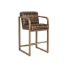 Woodard Reunion Counter Stool with Arms - Woodard Reunion Counter Stool with Arms