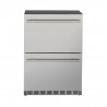 Summerset Grills 24 5.3C Deluxe Outdoor Rated 2-Drawer Fridge - Front