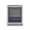 Summerset Grills 24 5.1c Outdoor Rated Fridge With Glass Door and Glass Shelves - Front and Closed - Summerset Grills 24 5.1c Outdoor Rated Fridge With Glass Door and Glass Shelves - Front and Closed