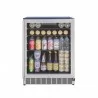 Summerset Grills 24 5.1c Outdoor Rated Fridge With Glass Door and Glass Shelves - Front with Content - Summerset Grills 24 5.1c Outdoor Rated Fridge With Glass Door and Glass Shelves - Front with Content