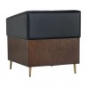 Sunpan Shylo Lounge Chair - Castillo Black - Back Side Angle