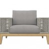 Sunpan Salerno Armchair - Palazzo Taupe - Front Angle