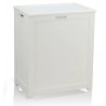 Oceanstar Storage Laundry Hamper - White - Angled
