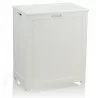 Oceanstar Storage Laundry Hamper - White - Angled - Oceanstar Storage Laundry Hamper - White - Angled