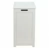 Oceanstar Storage Laundry Hamper - White - Side - Oceanstar Storage Laundry Hamper - White - Side