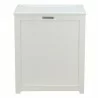 Oceanstar Storage Laundry Hamper - White - Front - Oceanstar Storage Laundry Hamper - White - Front