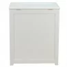 Oceanstar Storage Laundry Hamper - White - Back - Oceanstar Storage Laundry Hamper - White - Back