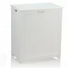 Oceanstar Storage Laundry Hamper - White - Oceanstar Storage Laundry Hamper - White