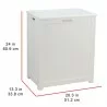 Oceanstar Storage Laundry Hamper - White - Dimensions - Oceanstar Storage Laundry Hamper - White - Dimensions