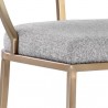 Sunpan Makena Counterstool Monument Pebble -Seat Closeup Angle