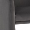 Sunpan Jaime Dining Armchair in Meg Ash - Seat Closeup Angle