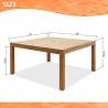 International Home Miami Amazonia Dining Table - Dimensions